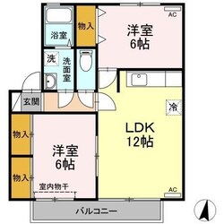 蔵本駅 徒歩23分 2階の物件間取画像